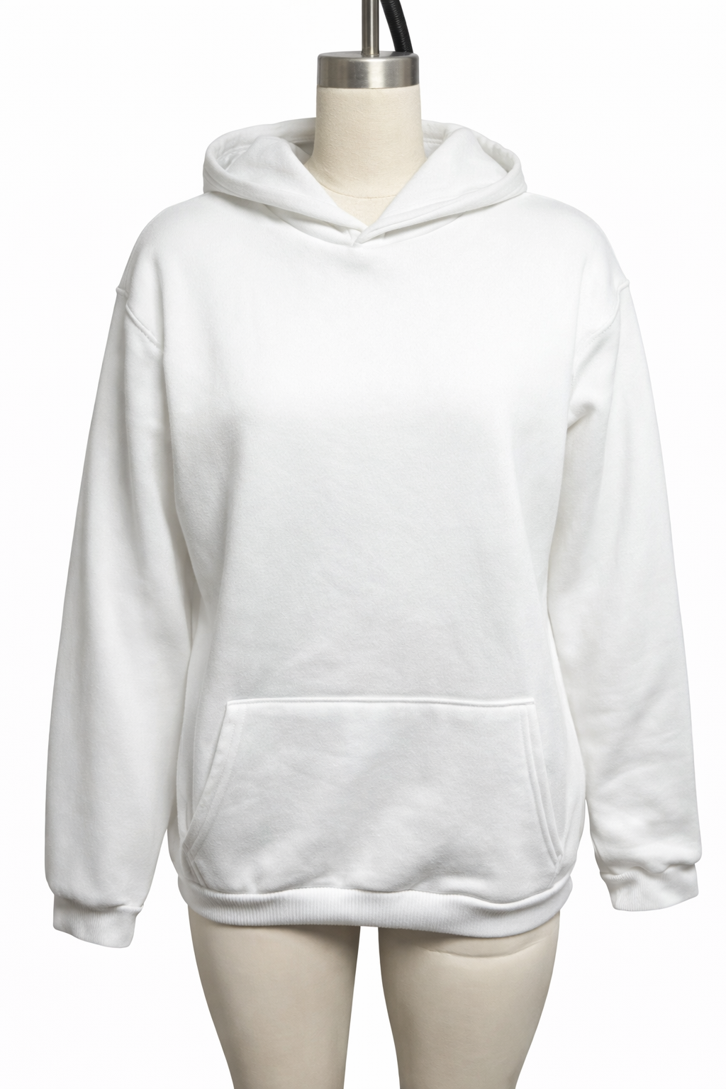 White Mesh Hoodie