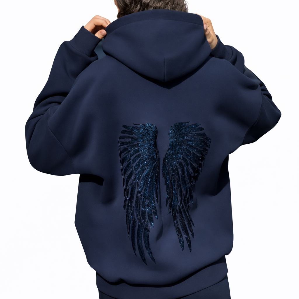 Navy Heavenfall Wing Hoodie