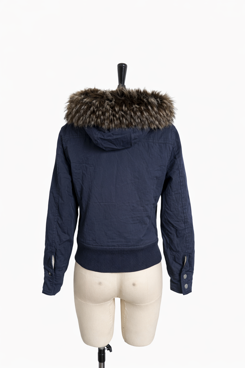 Navy Arctic Fur Hood Jacket