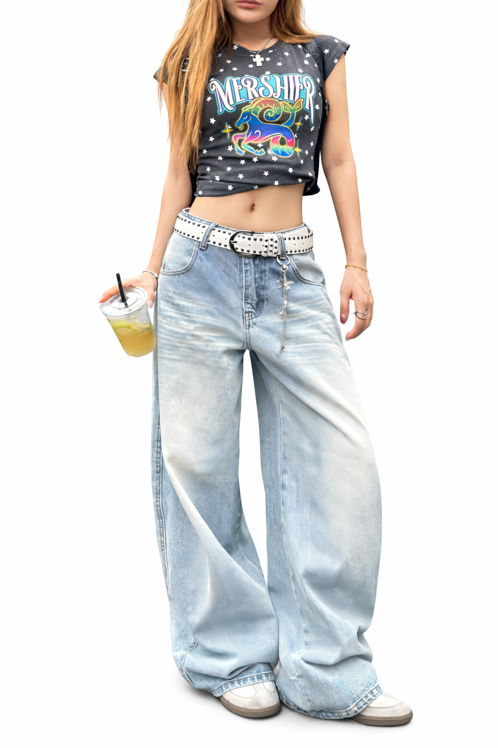 Low-Rise Eclipse Wide-Leg Jeans