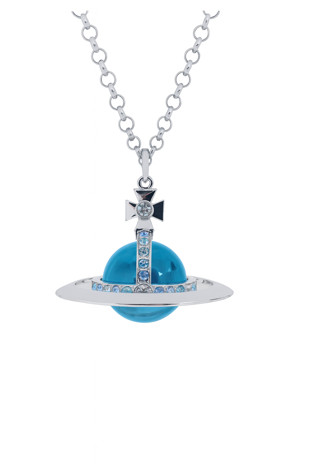 20mm Orb Saturn Pendant necklace