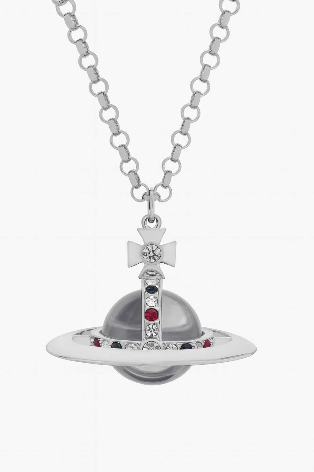 20mm Orb Saturn Pendant necklace