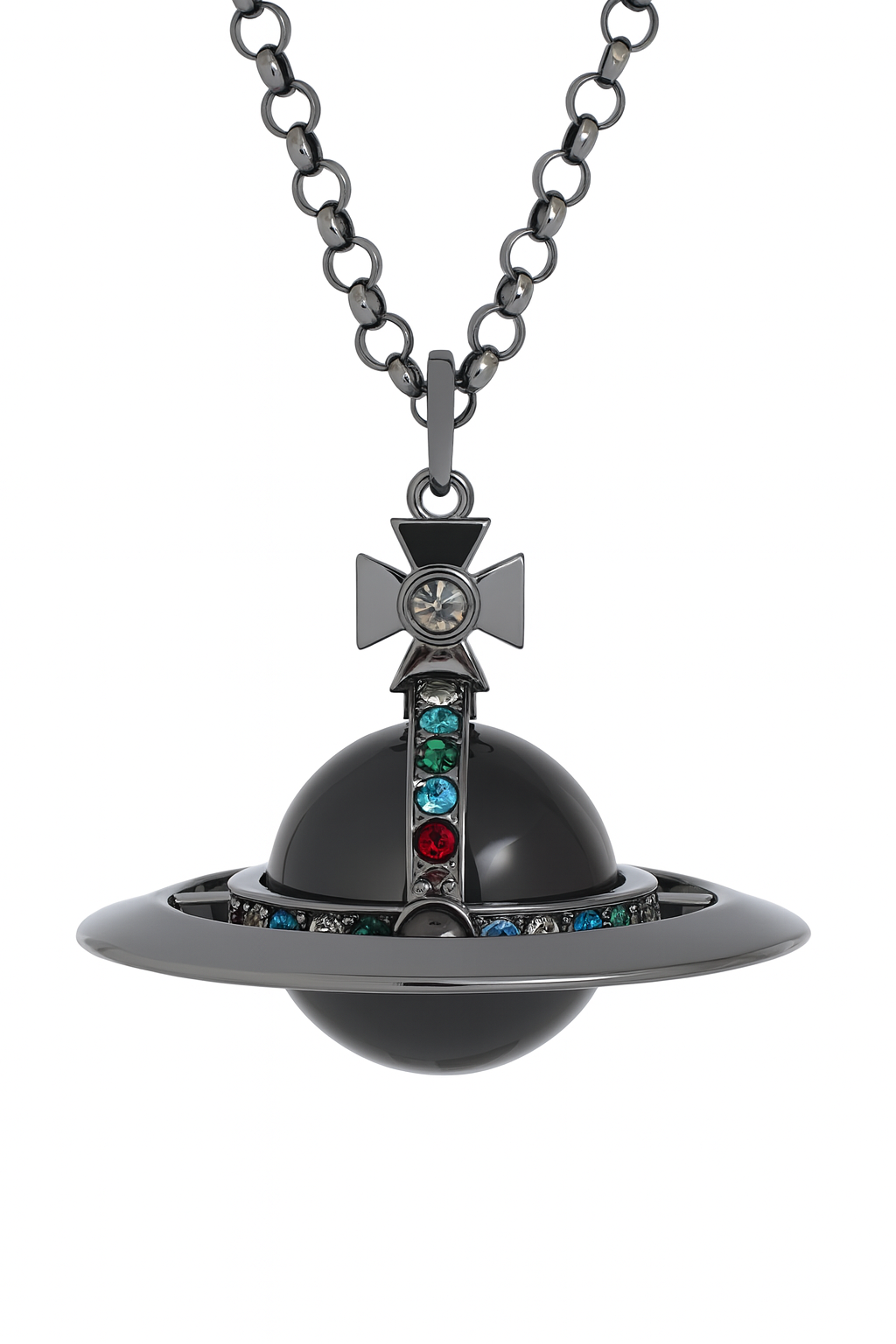 20mm Orb Saturn Pendant necklace