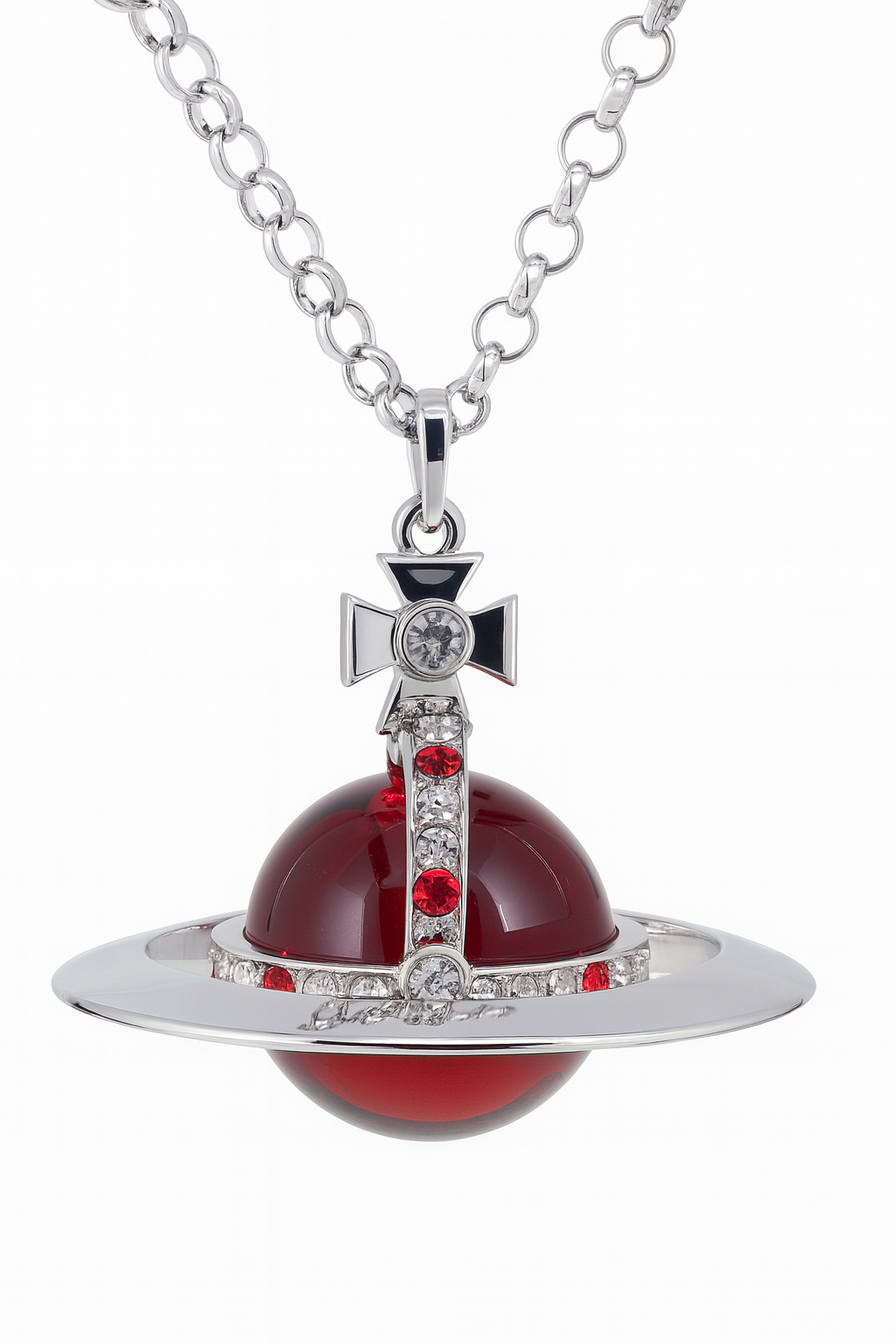 20mm Orb Saturn Pendant necklace