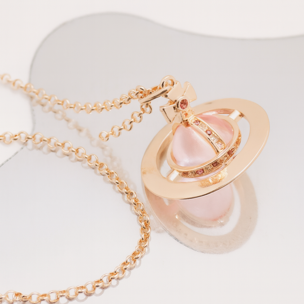 20mm Orb Saturn Pendant necklace