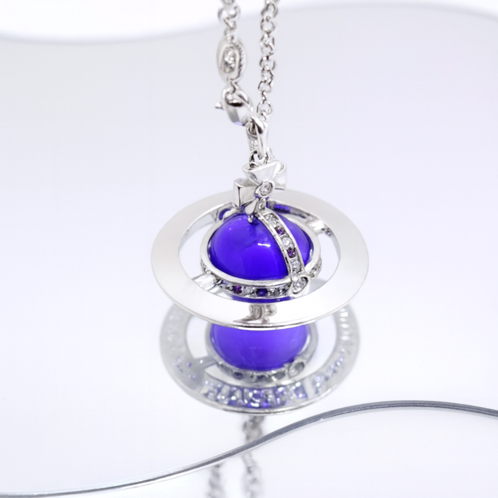 20mm Orb Saturn Pendant necklace