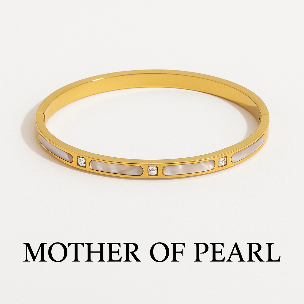 Golden Luxe Crystal Bangle Collection