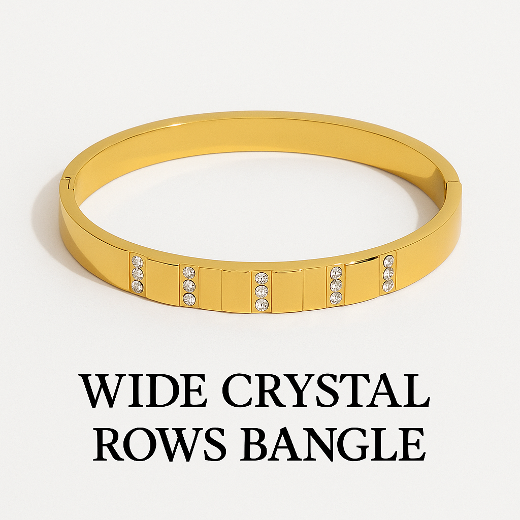 Golden Luxe Crystal Bangle Collection