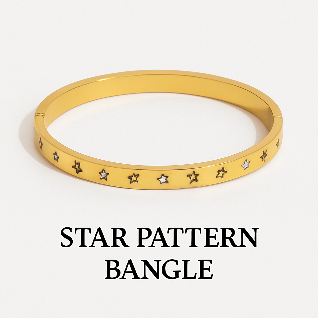 Golden Luxe Crystal Bangle Collection