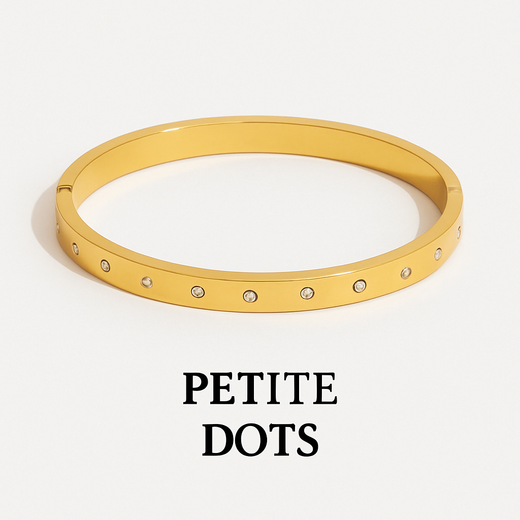 Golden Luxe Crystal Bangle Collection