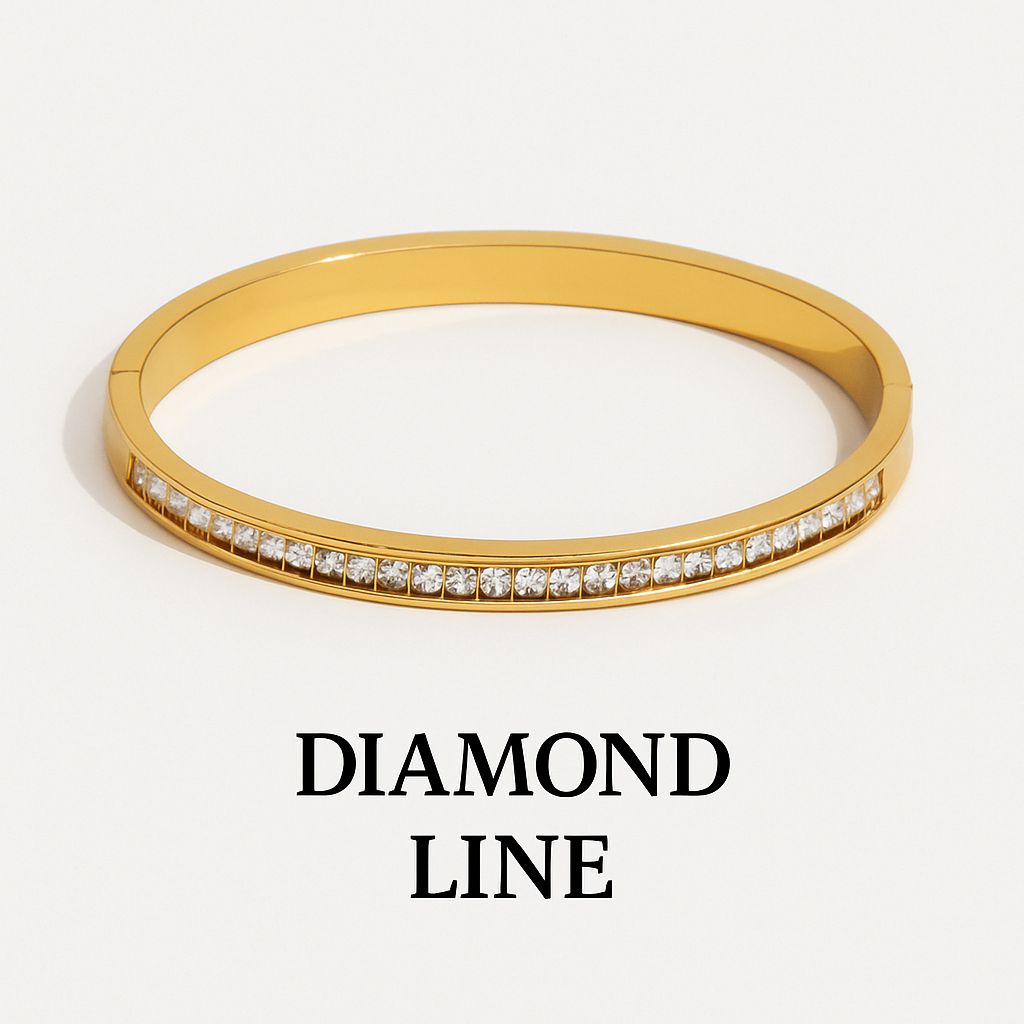 Golden Luxe Crystal Bangle Collection