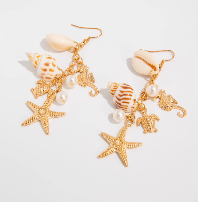Tidal Treasures Charm Drop Earrings