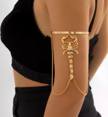 Scorpion Empress Arm Cuff — Gold