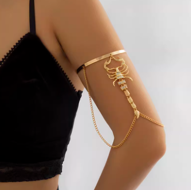 Scorpion Empress Arm Cuff — Gold