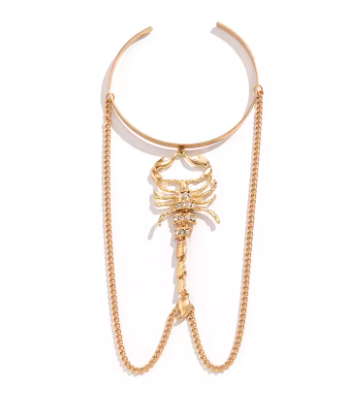 Scorpion Empress Arm Cuff — Gold