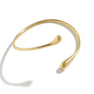 Liquid Teardrop Arm Cuff — Gold