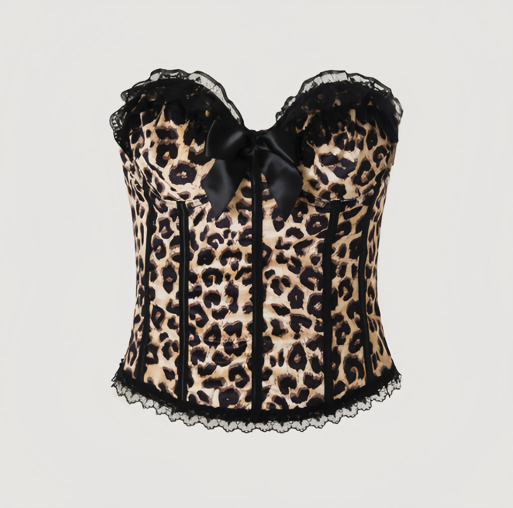 Leopard Corset Top