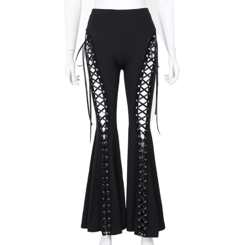 Nightshade Lace-Up Flare Pants