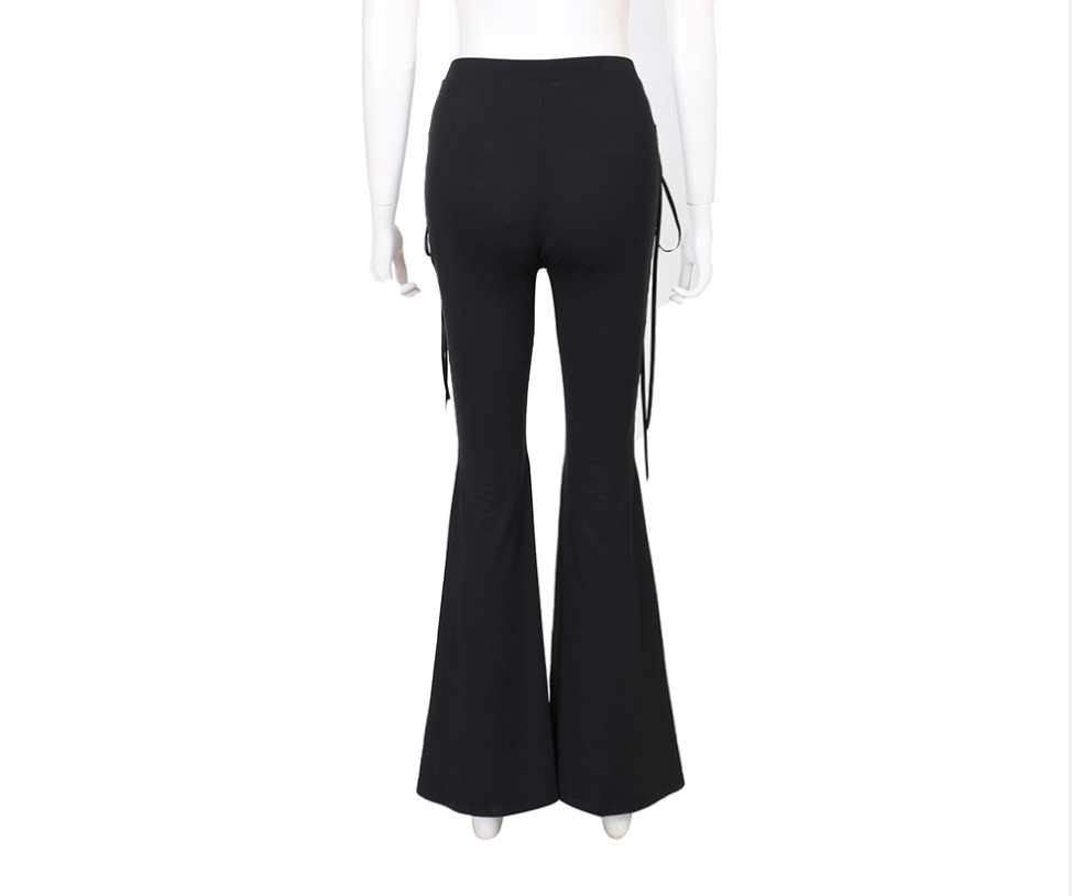 Nightshade Lace-Up Flare Pants
