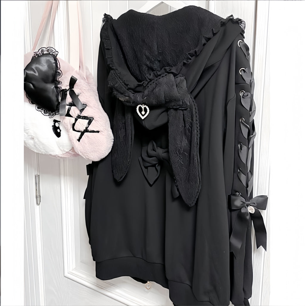 Heartlace Zip Hoodie