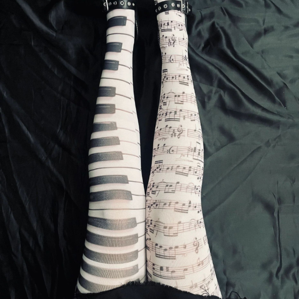 Piano & Sheet Music Tights