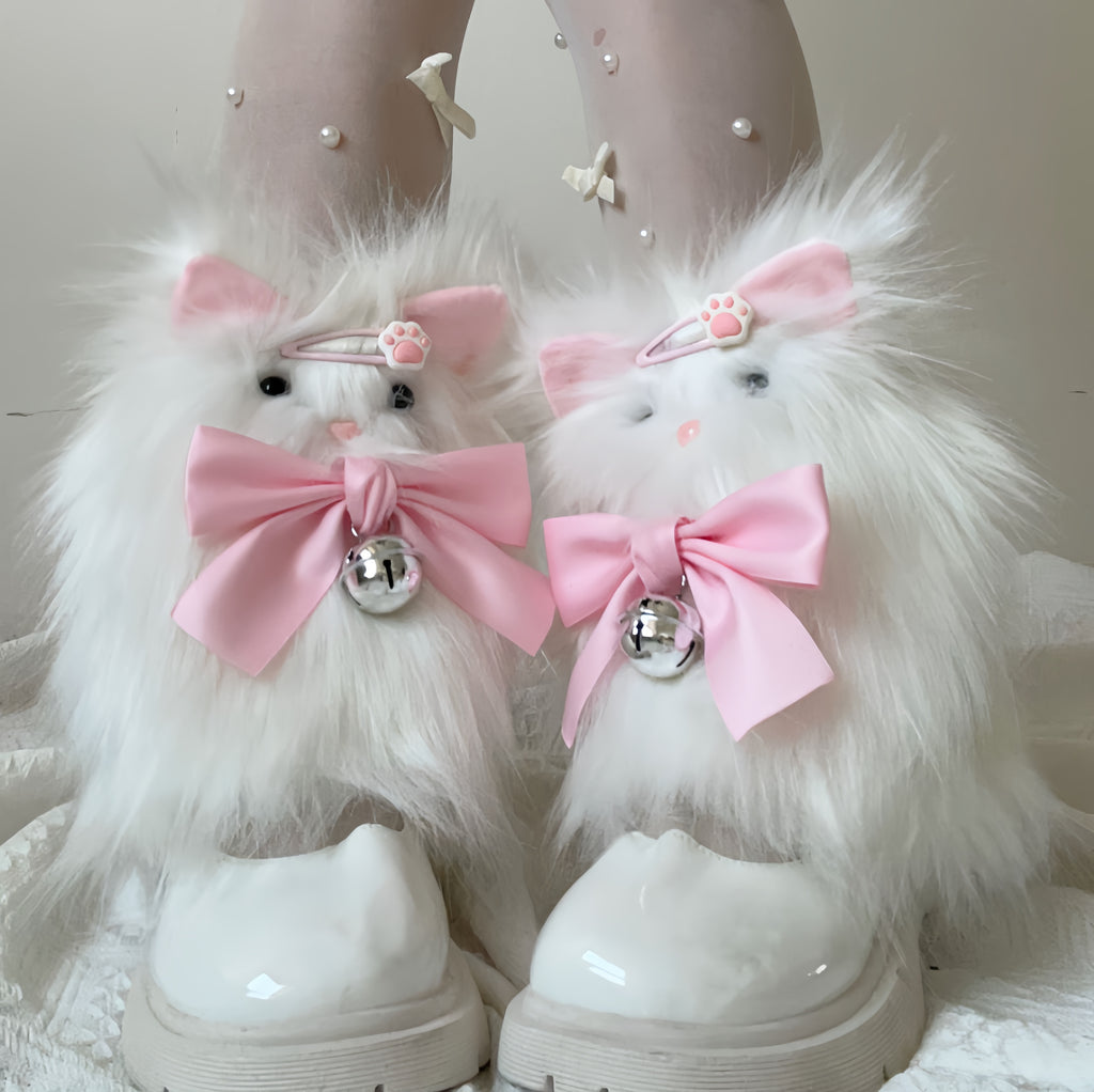 Fluffy Kitty Shoe Covers