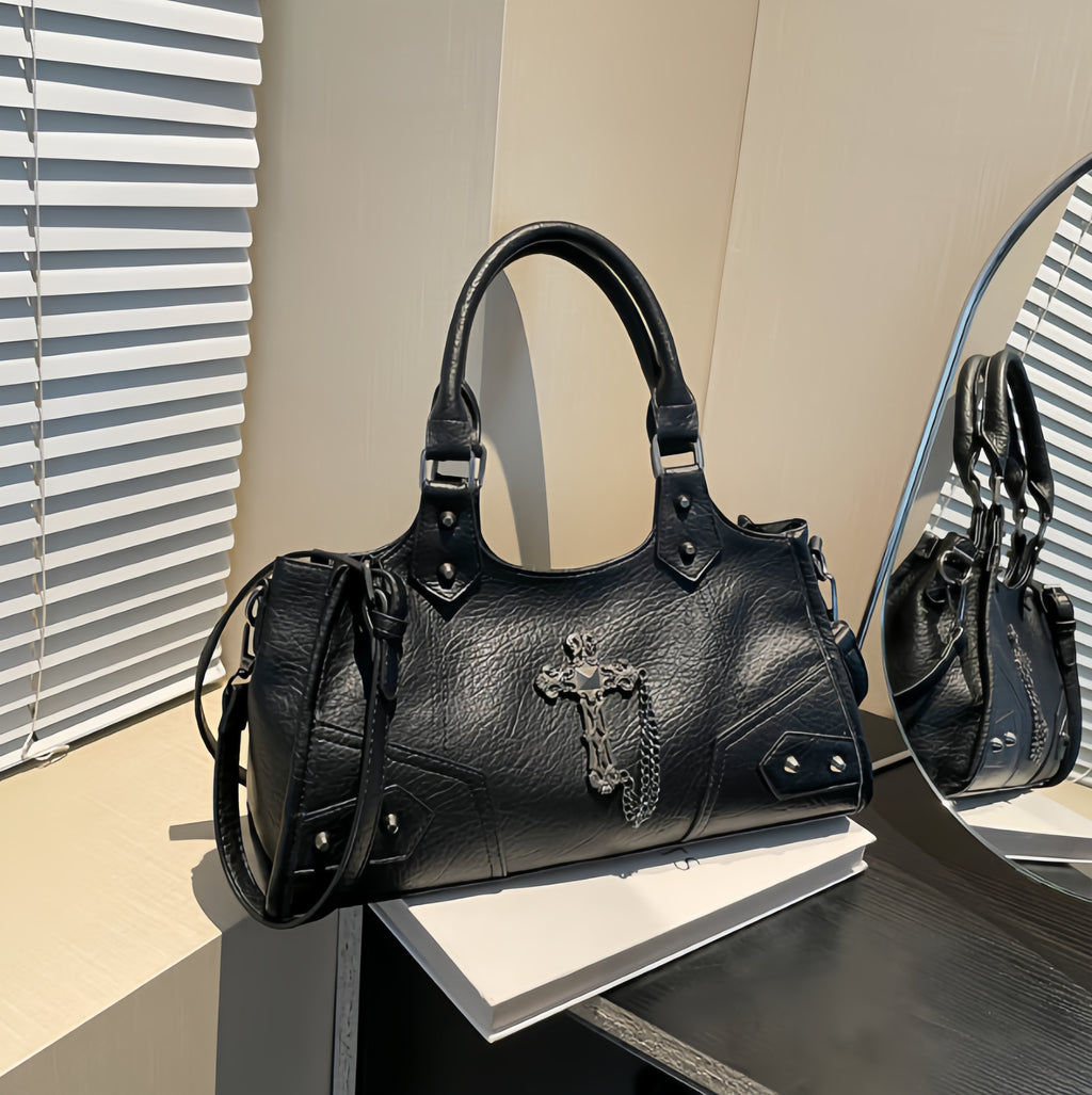 Cross Charm Shoulder Bag