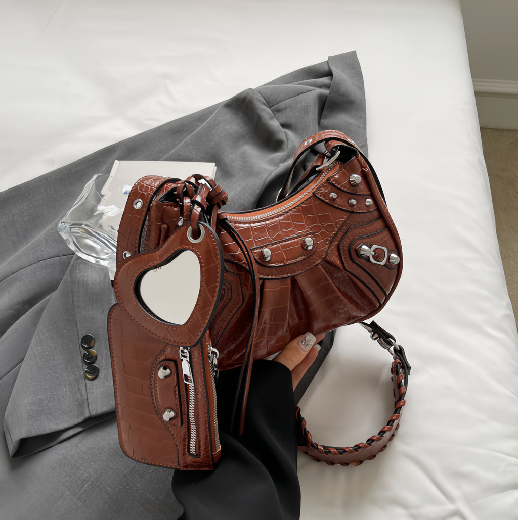 Heart Mirror Shoulder Bag