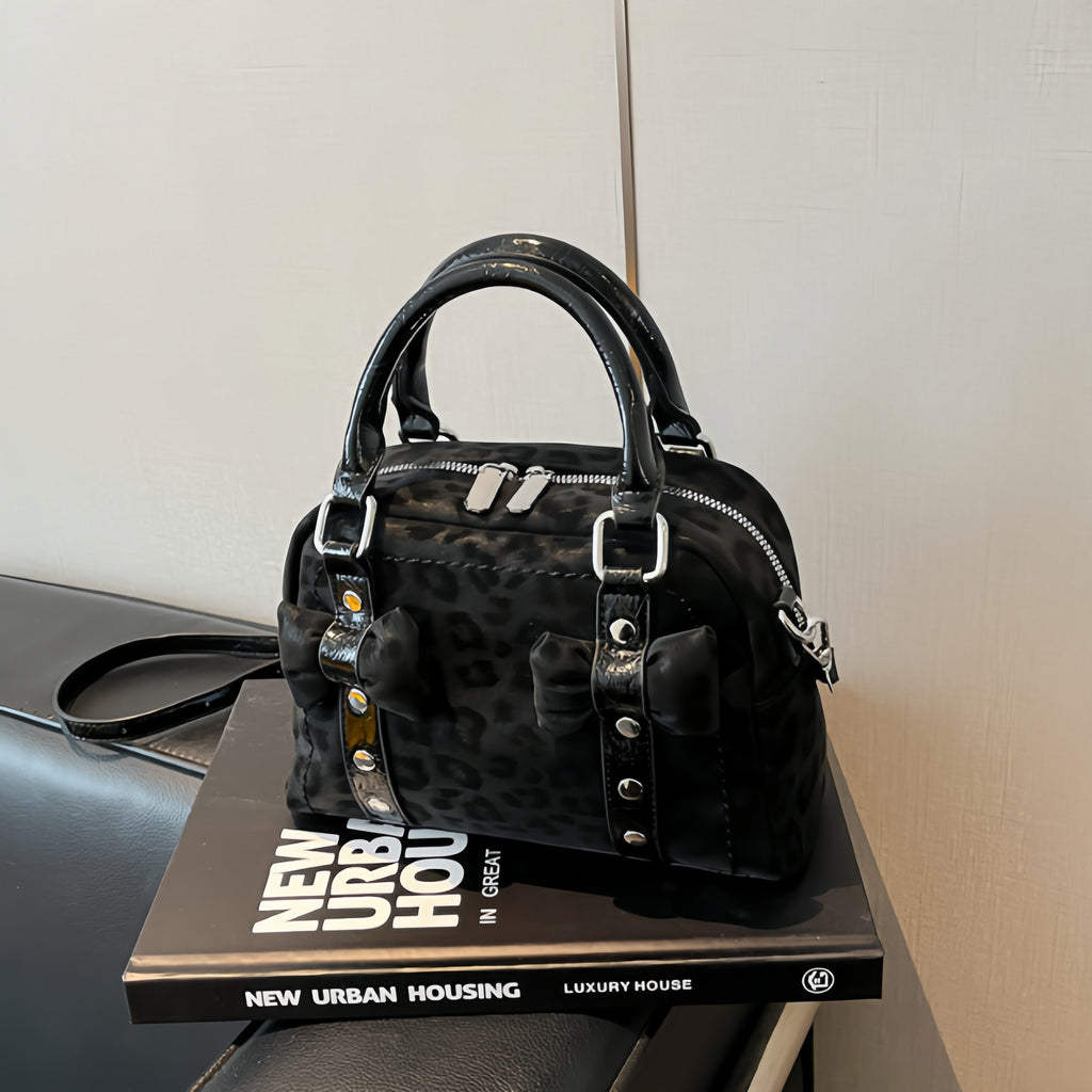 Bow Detail Mini Top-Handle Bag