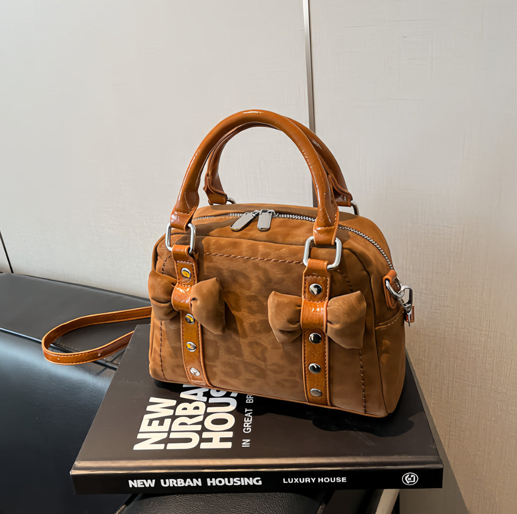 Bow Detail Mini Top-Handle Bag