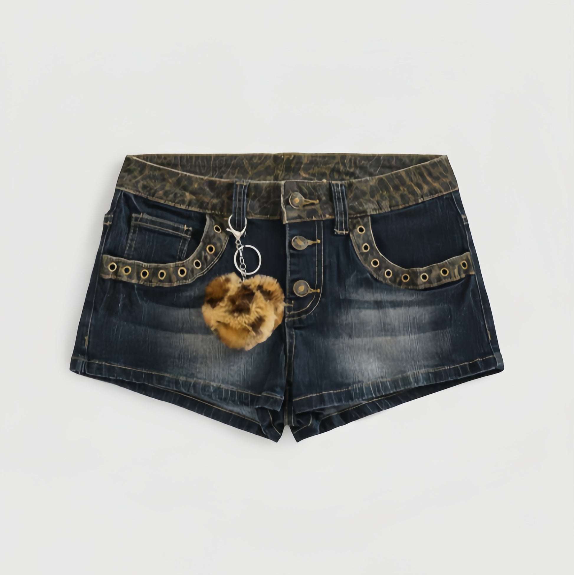 Deep Blue Denim Shorts