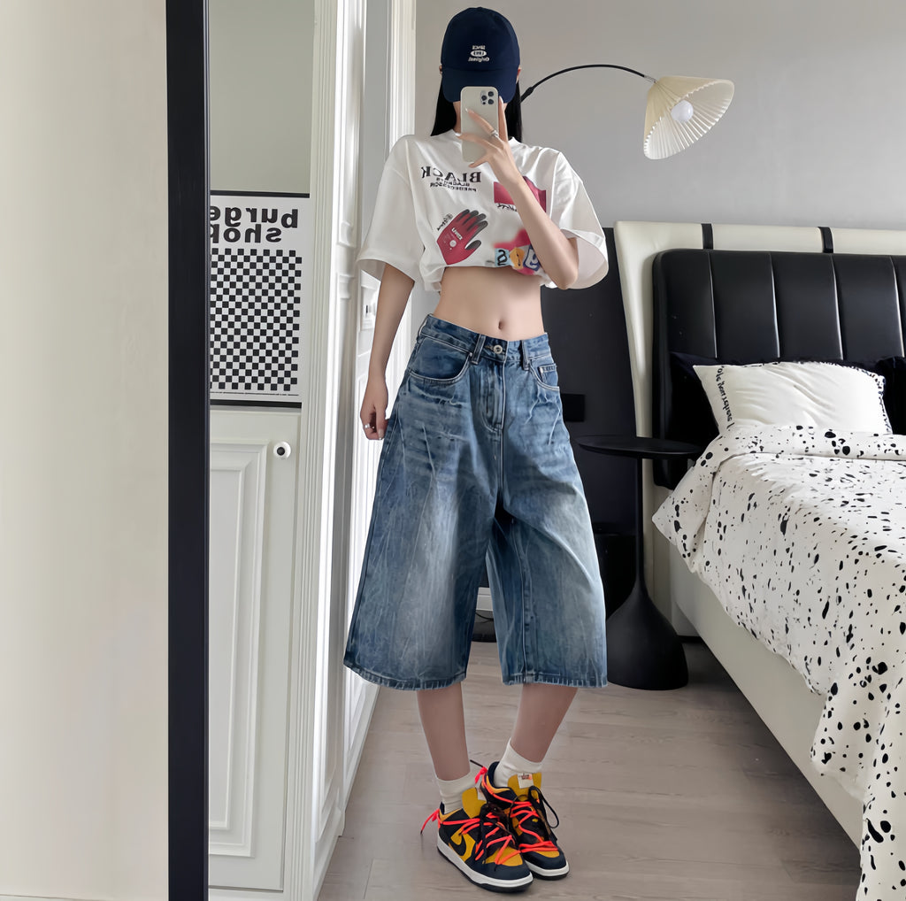 Downtown Fade Denim Jorts