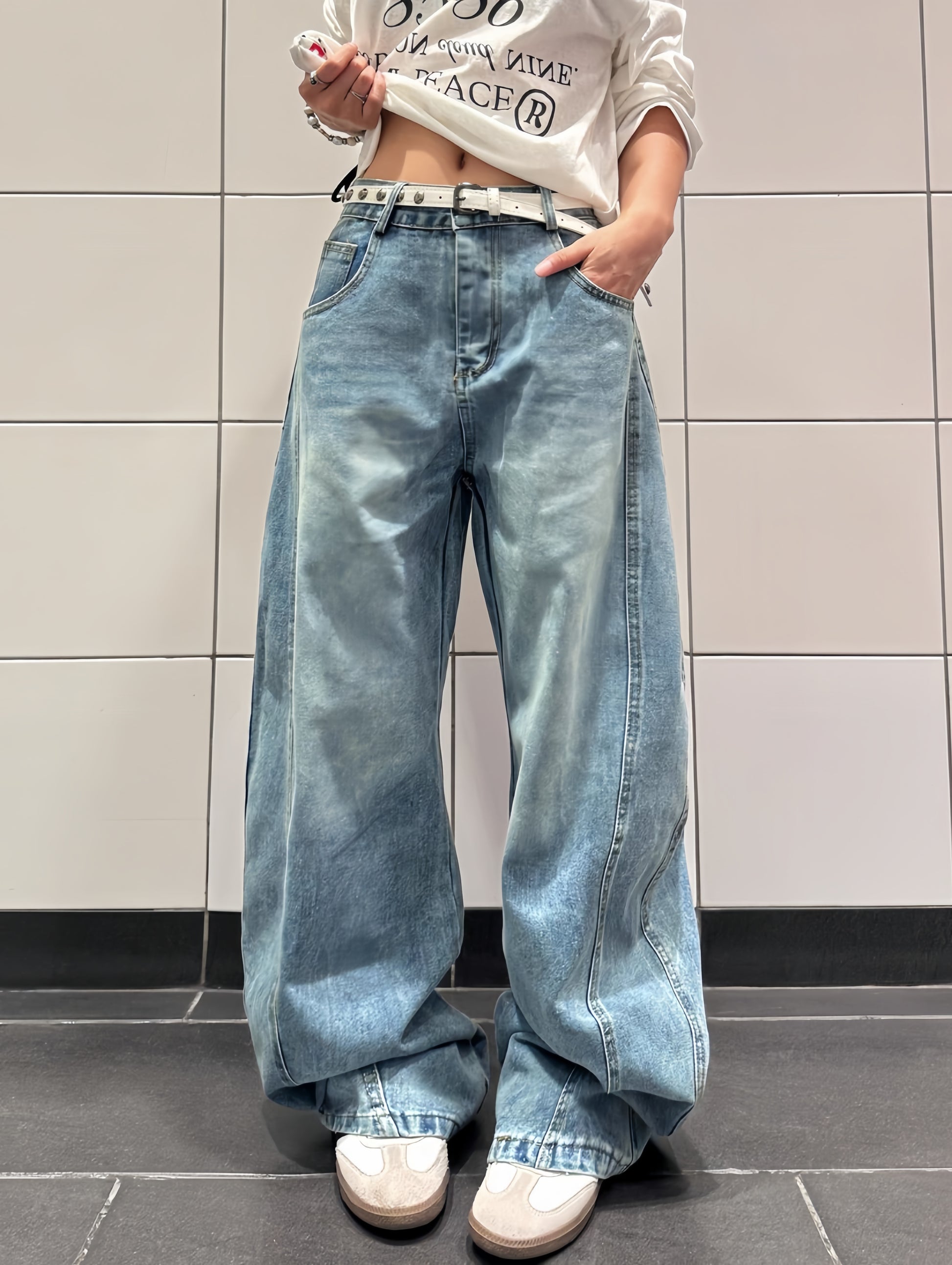 Echo Street Wide-Leg Jeans