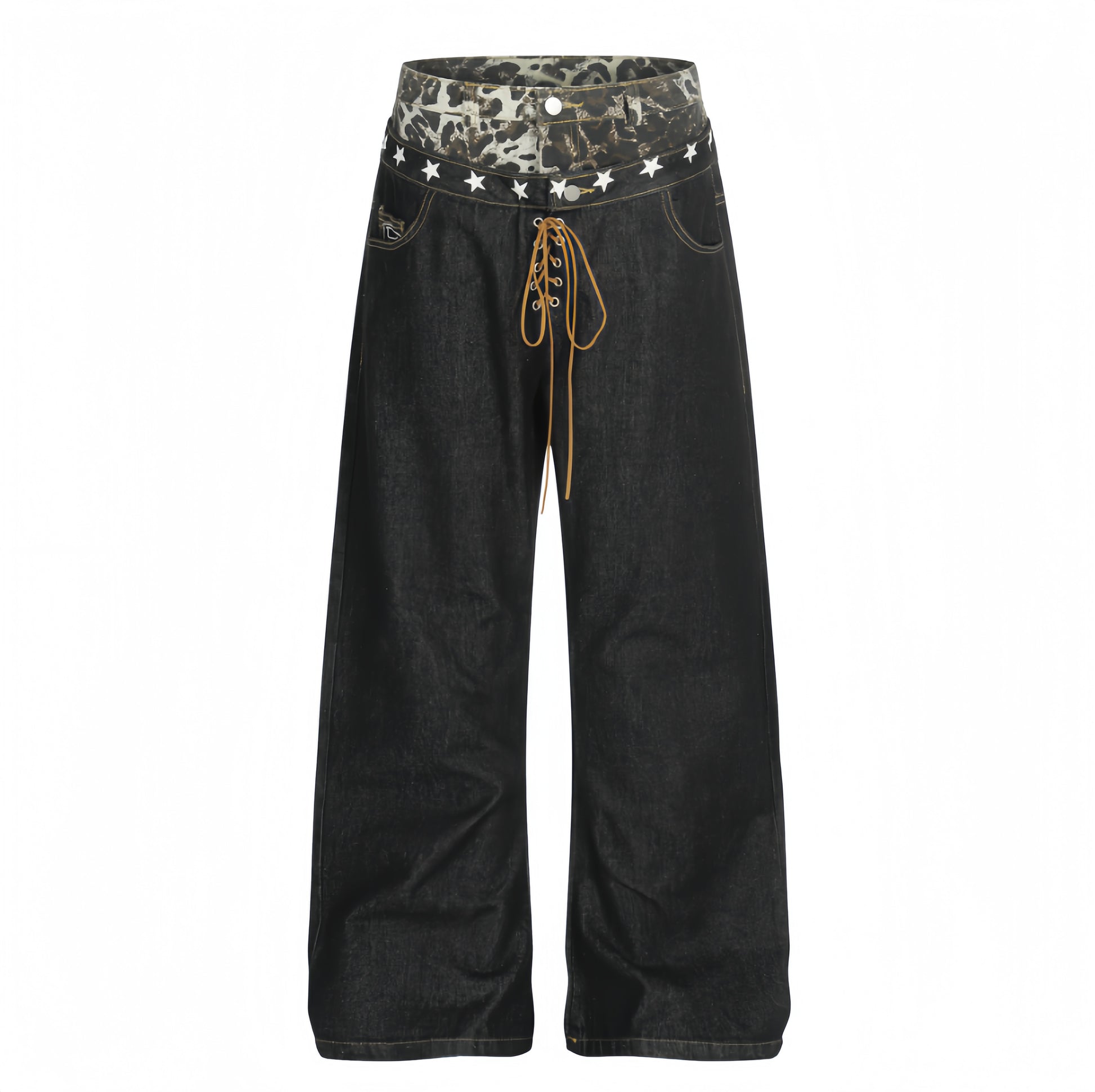 Midnight Rodeo Lace-Up Jeans