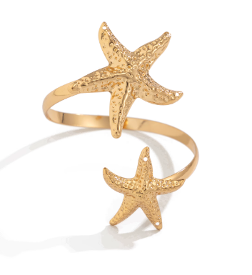 Starfish Wrap Ring — Gold