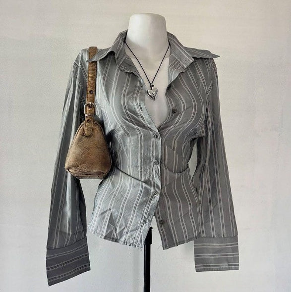 Contour Stripe Fitted Shirt