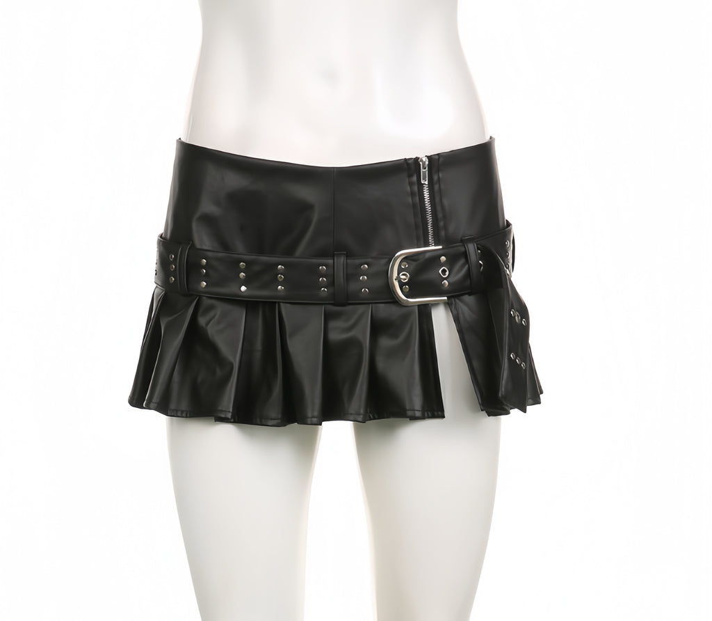 Riot Pleated Mini Skirt
