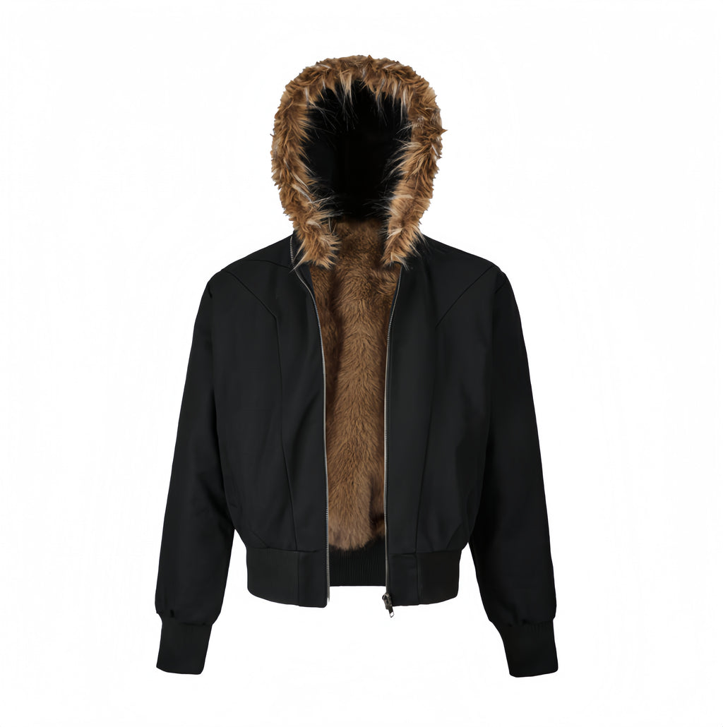 Shadow Fur Hood Jacket