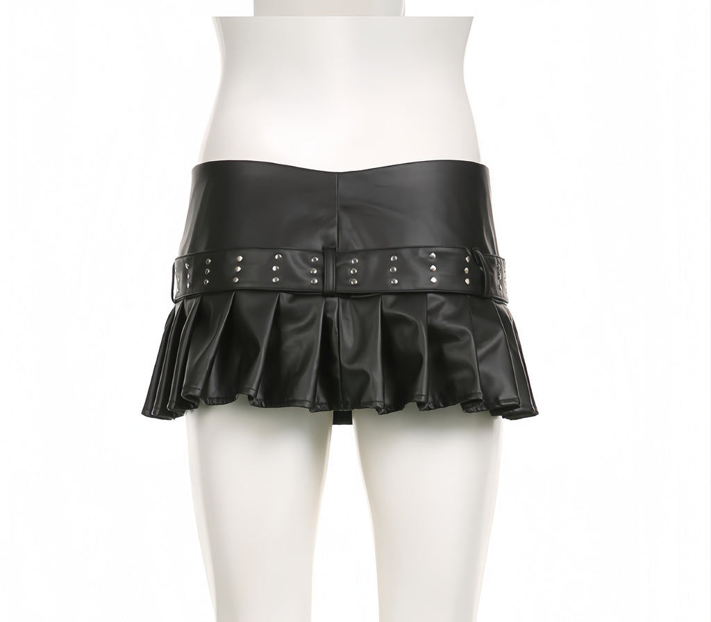 Riot Pleated Mini Skirt